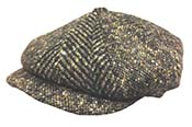 Kangol, Fléchet, hats et caps, model   8 panes herringbone cap