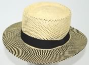 Kangol, Fléchet, hats et caps, model   Two-tone Panama/straw hat
