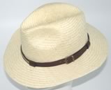 Kangol, Fléchet, hats et caps, model   Straw hat with leather trimming