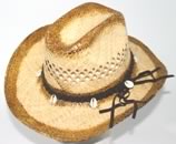 Kangol, Fléchet, hats et caps, model   Cowboy straw hat with shellfish trimming
