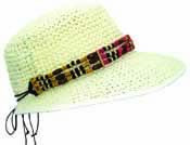 Kangol, Fléchet, hats et caps, model   Paper cap/visor with trimming ethnic collar